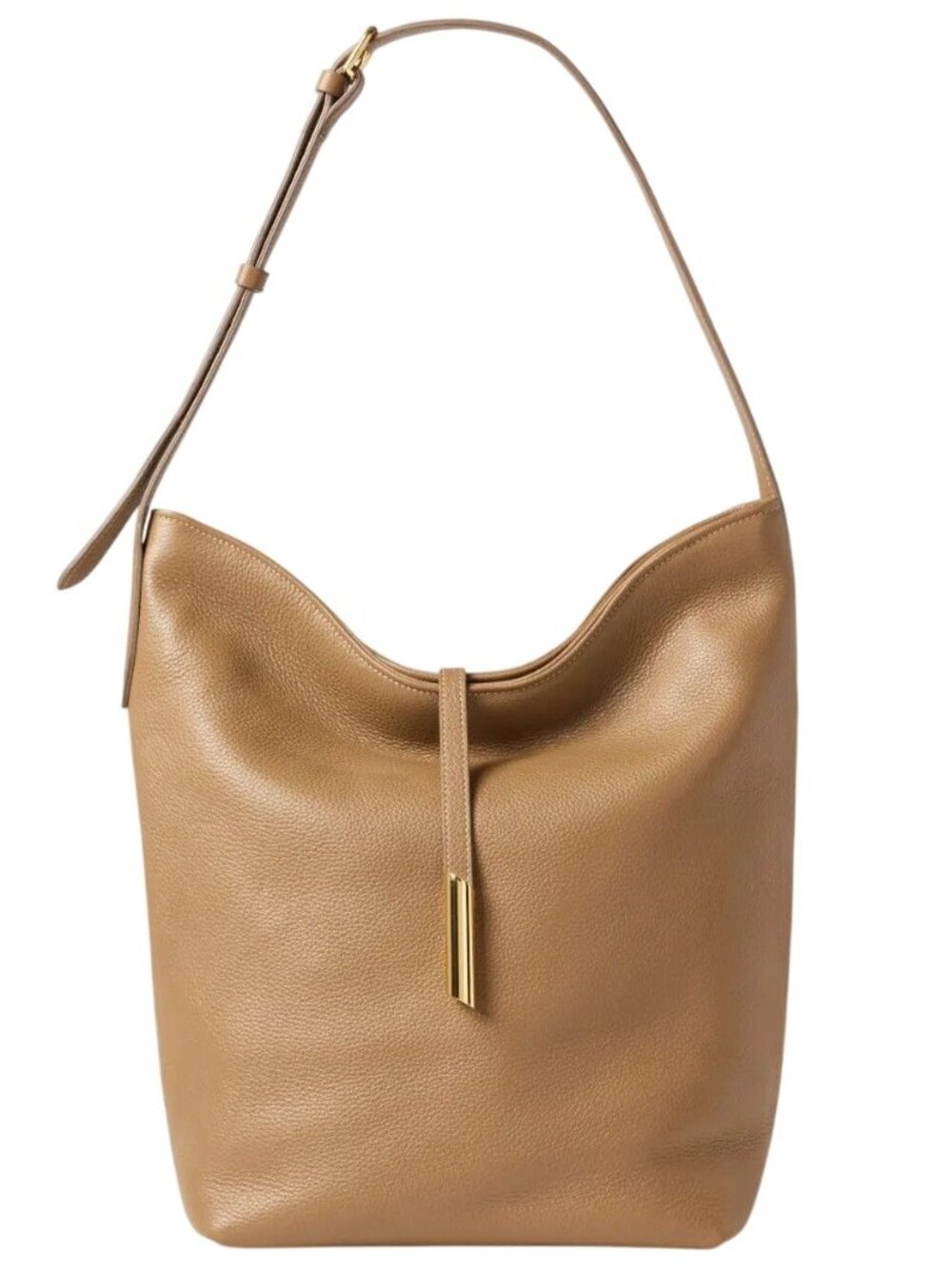 Liffner Penne Bucket Bag in Mushroom Womens Shoulder Slouchy Handbag